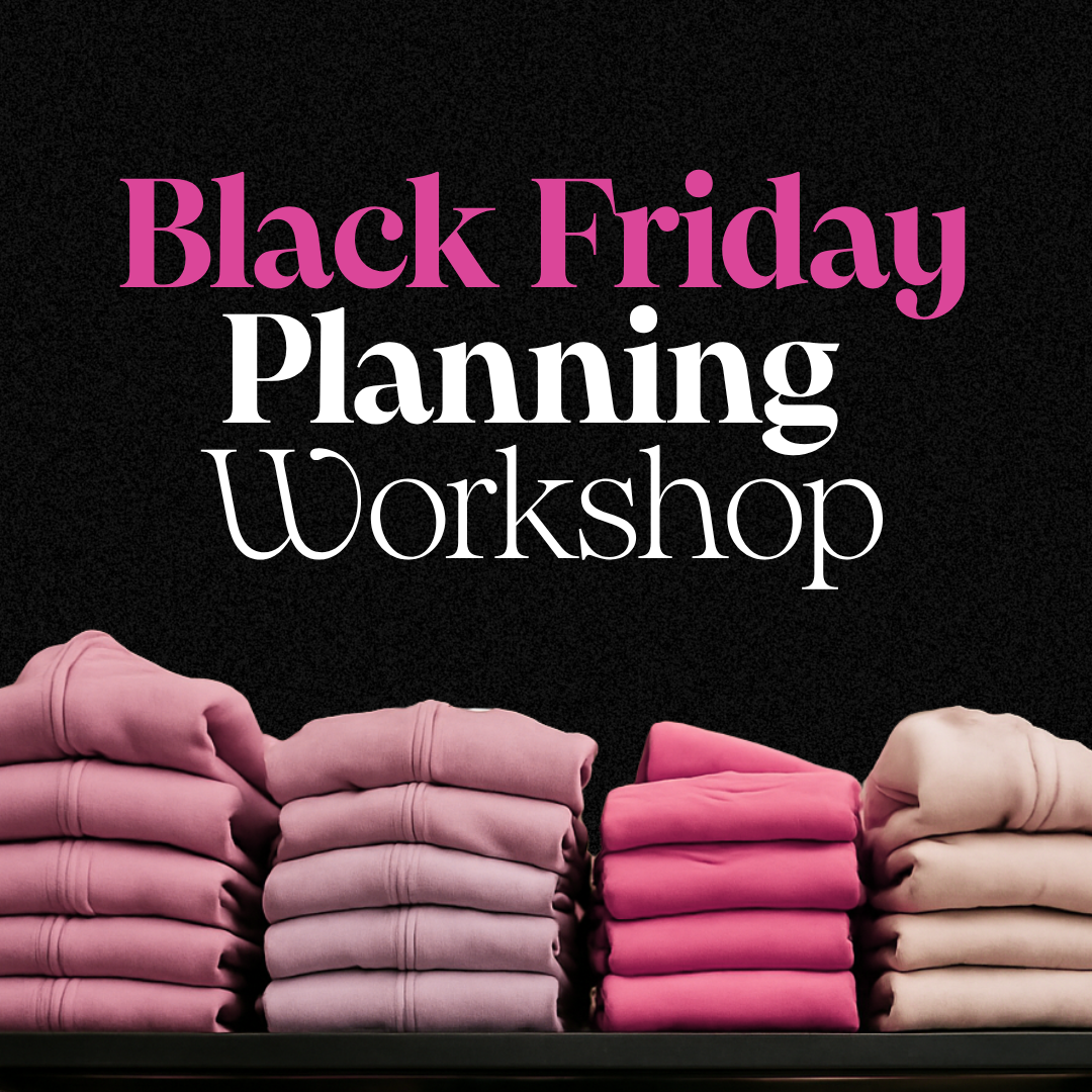 Black Friday Planning Workshop Replay